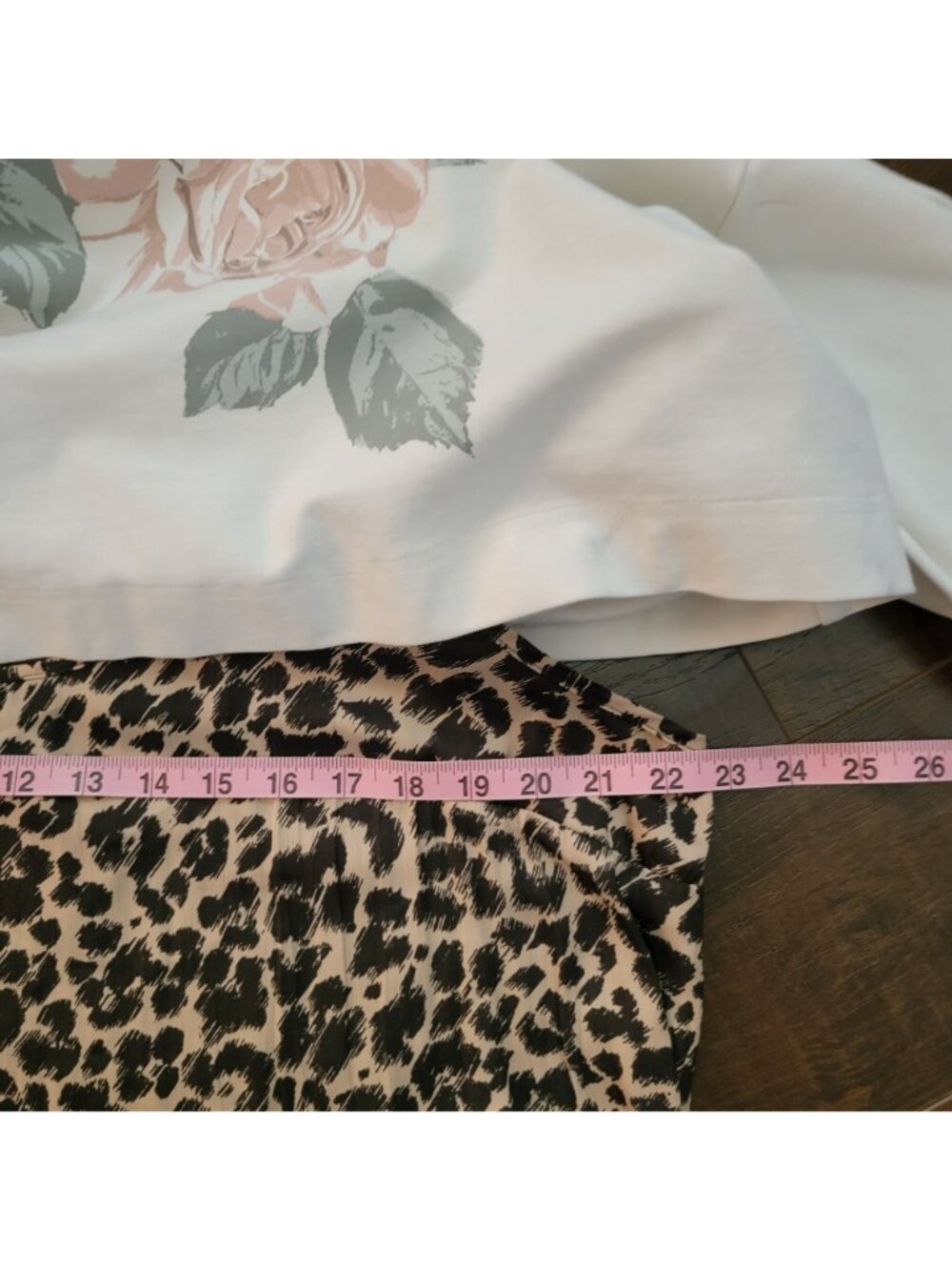 NEW Anthropologie Maeve Oversized Twofer Graphic T Shirt Dress Womens XL Leopard - Picture 6 of 7